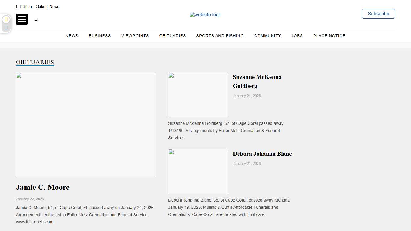 Obituaries - Cape Coral Breeze